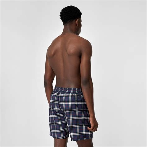 burberry check swim shorts mens|burberry carbon blue swim shorts.